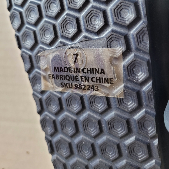 Blue Women's Sandals With Double Buckle Size 7 - Picture 5 of 6